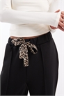 Брюки с бантиком в леопардовом принте артикул 151055095