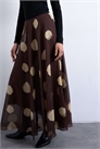 Шифоновая юбка-макси артикул 152700951