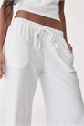 Брюки на шнурке из смесовой ткани артикул 149423227