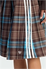 Юбка в клетку с плиссировкой артикул 156254698