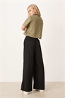 Брюки с широкими штанинами и фактурной поверхностью артикул 148382766