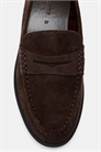 Коричневые кожаные лоферы артикул 155819622