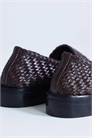 Лоферы из натуральной кожи с плетеным узором, Бали артикул 152942094