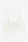 Кружевное бюстье без подкладки артикул 1185071003
