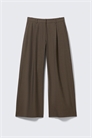 Широкие костюмные брюки с низкой талией артикул 1244750010