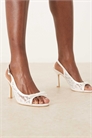 Свадебные босоножки Haylen на каблуке с открытой пяткой артикул 150075217