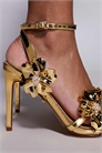 Сандалии Freja на каблуке с цветочным узором артикул 151637302