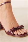 Сандалии на широком каблуке с бантиком артикул 152318363