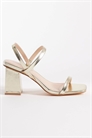 Сандалии Cara на среднем каблуке с ремешками артикул 152864833