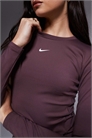 Облегающая футболка с длинным рукавом Nike One Training Dri-FIT артикул 150000154