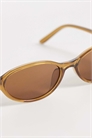 Тонкие овальные солнцезащитные очки артикул 155672849
