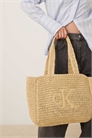 Сумка-тоут из рафии с логотипом среднего размера артикул 154172937