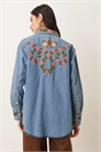 X Лэйни Уилсон — джинсовая рубашка свободного кроя с вышивкой артикул 154746389