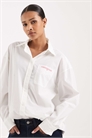Рубашка из поплина свободного кроя артикул 154158759