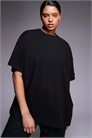 Футболка оверсайз из плотной хлопчатобумажной ткани с логотипом «Curve Icon» и технологией быстрого высыхания артикул 151782151