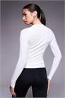 Бесшовная рубашка-хенли с ребристой отделкой, быстросохнущая, с длинными рукавами, для многослойного образа артикул 153398352