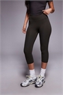 Леггинсы-капри для йоги с высокой талией и мягкой тканью артикул 154641644