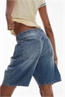 Легкие джинсовые шорты-джоггеры артикул 146784888