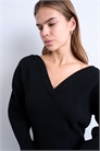 Свитер с V-образным вырезом и затягивающейся талией артикул 151481751