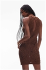 Мини-платье из вязаного трикотажа премиум-класса артикул 147326668