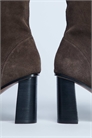 Ботильоны Nellie из натуральной замши на каблуке артикул 144913754