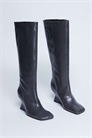 Кожаные ботинки Selma Premium на танкетке до колен артикул 150426826