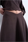 Юбка с асимметричным подолом и мягким на ощупь краем co-ord артикул 154274342
