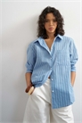 Рубашка свободного кроя артикул 147867988