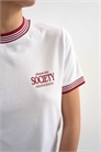 Футболка с принтом «Sport Society» и контрастной окантовкой артикул 155230681