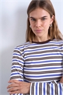 Футболка с полосками и длинными рукавами на каждый день артикул 150323736