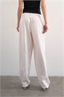 Брюки из льна с расклешенными штанинами артикул 150832280