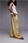 Брюки-балоны из льна артикул 147829894
