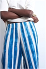 Брюки с широкими брючинами и гофрированной полоской артикул 149516240