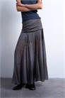 Макси-юбка с заниженной талией и расклешенным подолом артикул 149929287