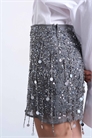 Мини-юбка с пайетками артикул 148193247