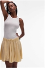 Хлопковая мини-юбка с отворотами артикул 147966442