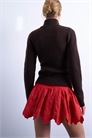 Мини-юбка с ажурным зубчатым краем артикул 141936002