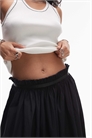 Юбка из гофрированного хлопка с эффектом «после стирки» артикул 142351288