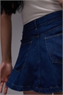 Мини-юбка из джинсовой ткани артикул 147470944