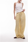 Брюки из поплина с широкими брючинами и эластичным поясом артикул 140917970