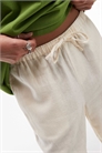 Брюки средней посадки из льна нестандартной длины артикул 140464965