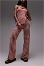 Брюки в полоску из трикотажа co-ord артикул 140143060