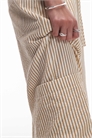 Брюки с прямыми брючинами, с полосками и завязкой на талии артикул 142204294