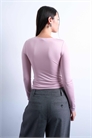 Облегающая кофта с круглым вырезом и длинными рукавами артикул 144914081