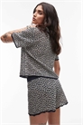 Короткий свитер с узором «под вязаное» co-ord артикул 140793442