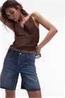Джинсовые шорты свободного кроя артикул 142297724