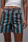 Полосатые прямые шорты артикул 144766056