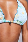 Бюстгальтер-бикини с цветочным принтом артикул 146851215