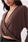 Топ свободного кроя с перекрученной передней частью артикул 152152193