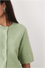 Мягкий вязаный кардиган с короткими рукавами артикул 154714731
